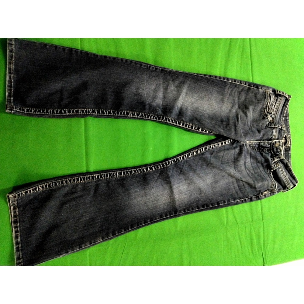 Silver Jeans Women's 28/30 Blue Suki Surplus Bootcut Thick Stitch Western Retro